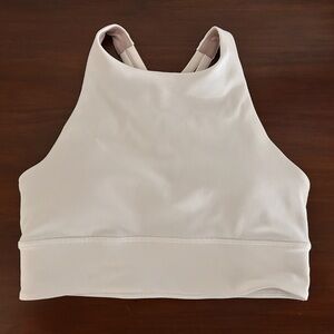 Lululemon Energy High-Neck Longline Ribbed Bra
